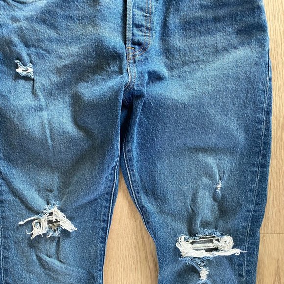 Levi's 501 S Skinny High Waisted 31x28 Womens Jean - Picture 4 of 8